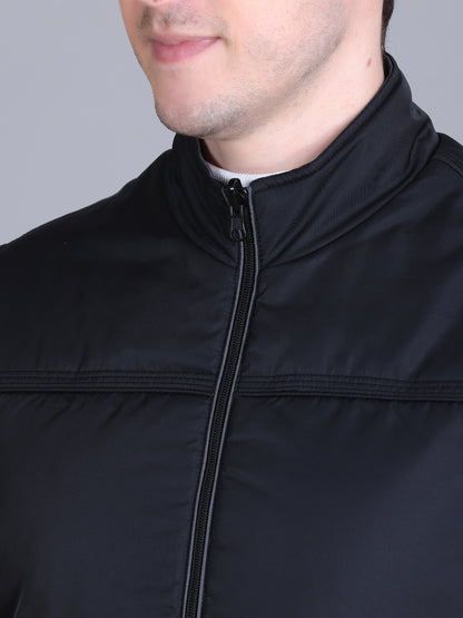 Men Winter Sleeveless Puffer Zipper Jacket