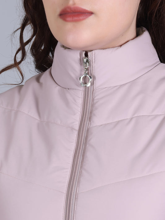 Women's Sleeveless Puffer Jacket Pink