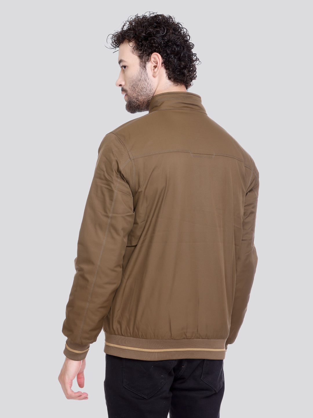 MOUSE Imported Fabric ZIPPER  Bomber Jacket Reversible Full Sleeve