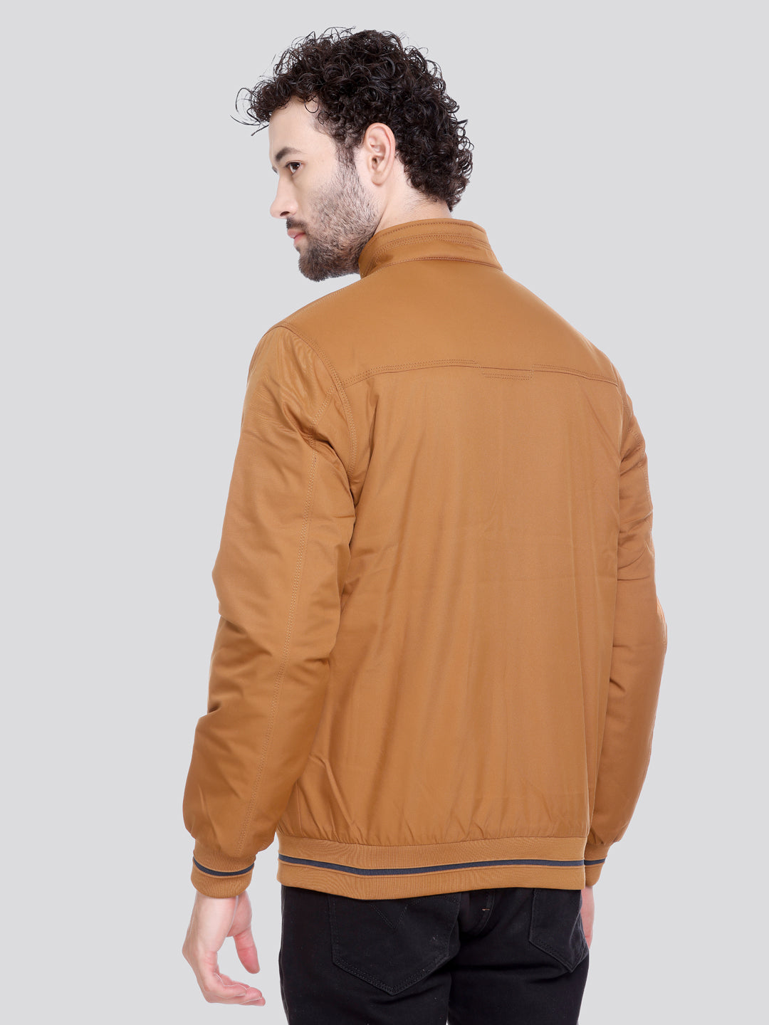 NAVY Imported Fabric ZIPPER MEN Bomber Jacket Reversible Full Sleeve