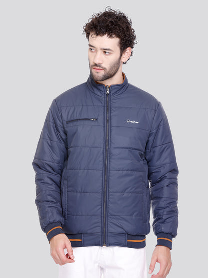 NAVY Imported Fabric ZIPPER MEN Bomber Jacket Reversible Full Sleeve